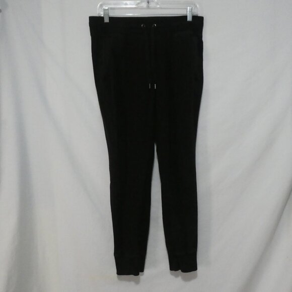 ATHLETIC WORKS | large | Black Sweatpants With Elastic Waist and Drawstring - Picture 1 of 16